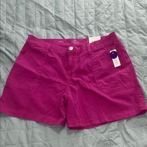 St. John’s Bay Women's Fuchsia Cargo Shorts size 10
